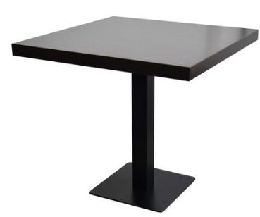 Tisch dunkelbraun 80x70cm